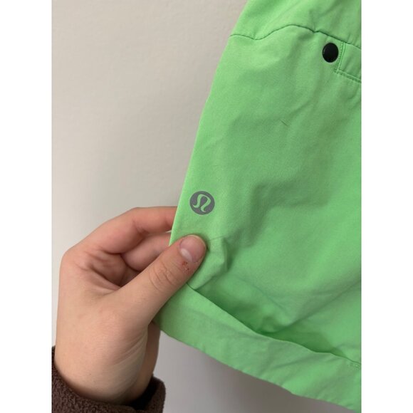 Lululemon Spring Break Away 3” Shorts Swift Drawstring Green Mid-Rise Size 4 - Picture 6 of 10